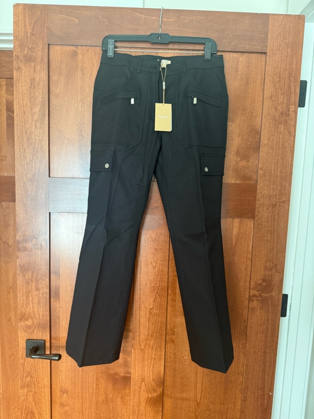 Women’s Michael Kors Collection Italy in Black Cargo Trouser